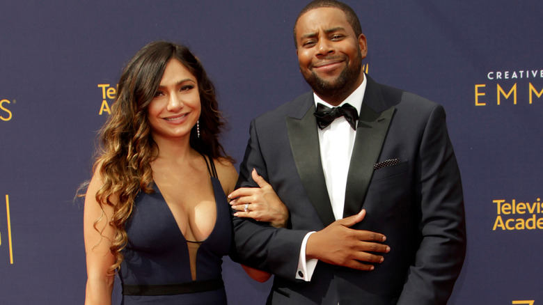 Kenan Thompson and his wife posing