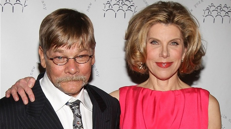 Matthew Cowles on the left and Christine Baranski on the right