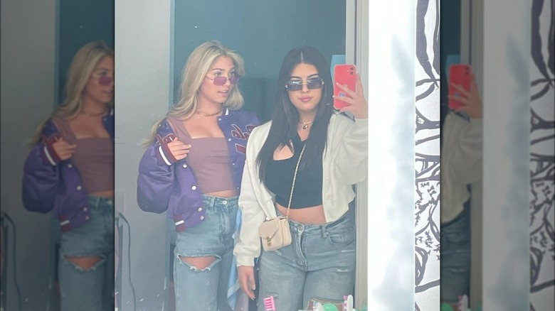 Rosie McClelland and Sophia Grace Brownlee mirror selfie