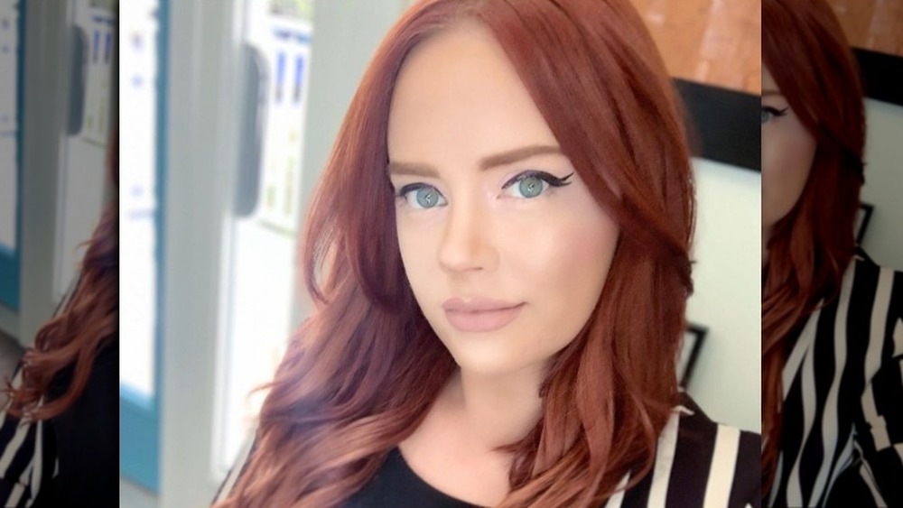 Kathryn Dennis shows of her makeup in a selfie