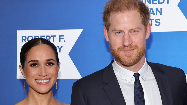 Meghan Markle and Prince Harry smiling