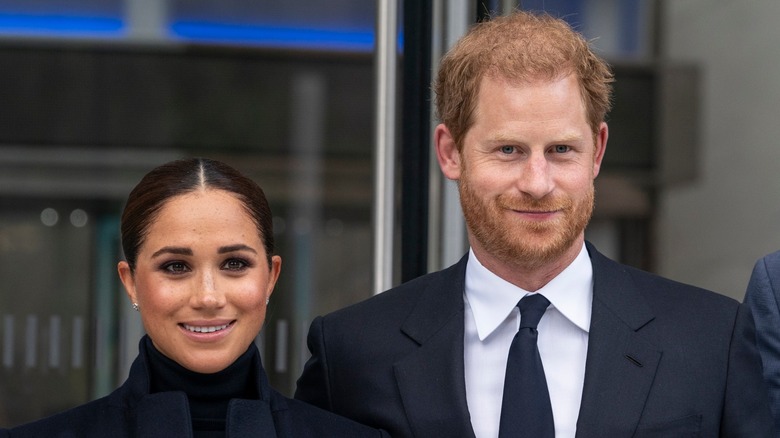 Meghan Markle and Prince Harry smiling