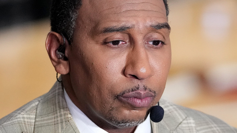 Stephen A. Smith at a game