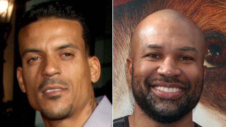 A composite image of Matt Barnes and Derek Fisher smiling