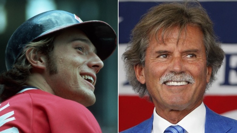 A composite image of Rick Manning and Dennis Eckersley smiling