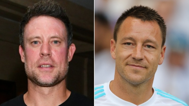 A composite image of Wayne Bridge and John Terry at separate events