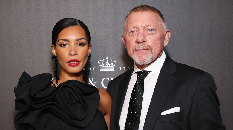 Lilian de Carvalho Monteiro and Boris Becker at the Laver Cup 2024