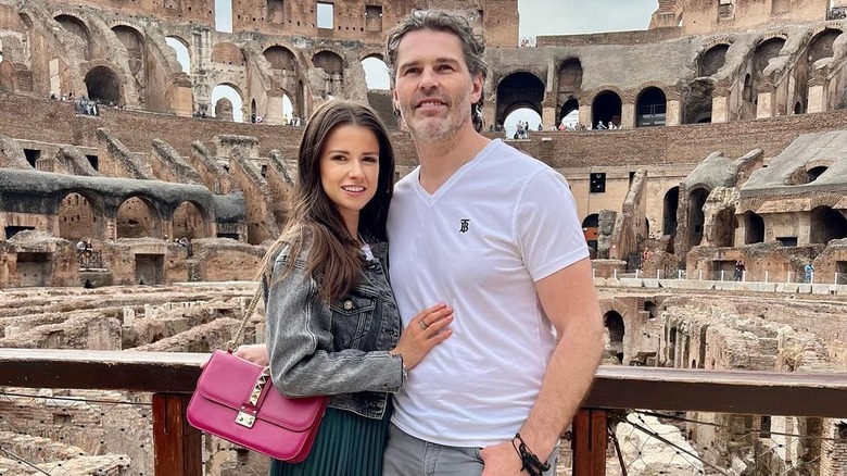 Jaromir Jagr and Dominika Branisova on vacation