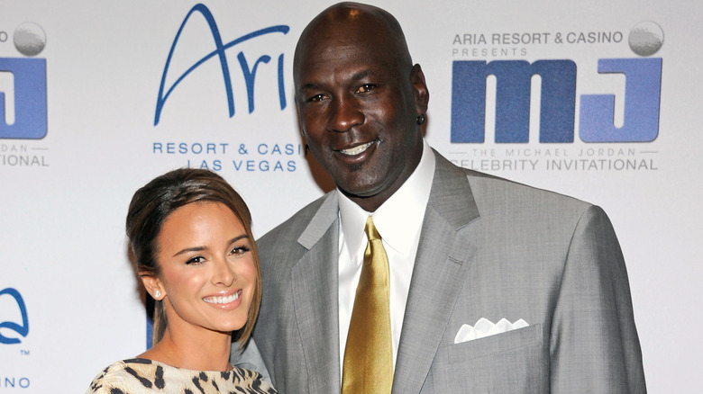 Yvette Prieto smiling with Michael Jordan