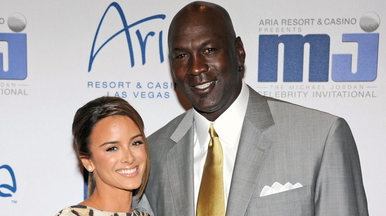 Yvette Prieto smiling with Michael Jordan