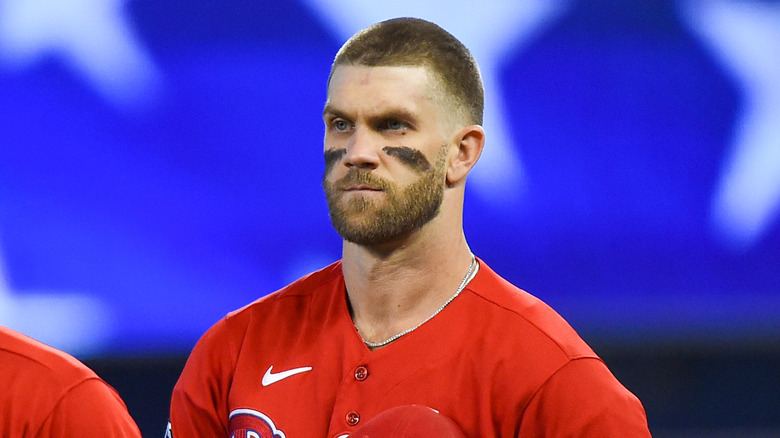 Bryce Harper in baseball uniform 