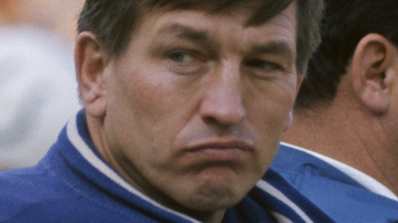 Johnny Unitas on the sidelines