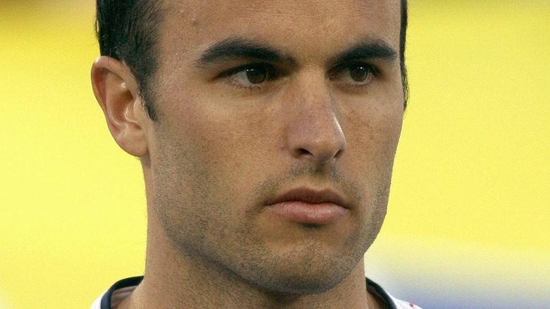 Landon Donovan with a serious face