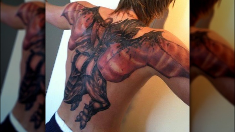 Andrei Kirilenko back World of Warcraft tattoo