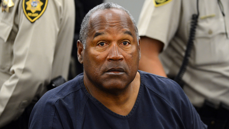 O.J. Simpson at an evidentiary hearing in Clark County District Court in 2013