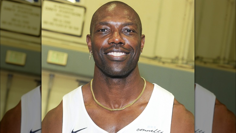 Terrell Owens wearing a tank top