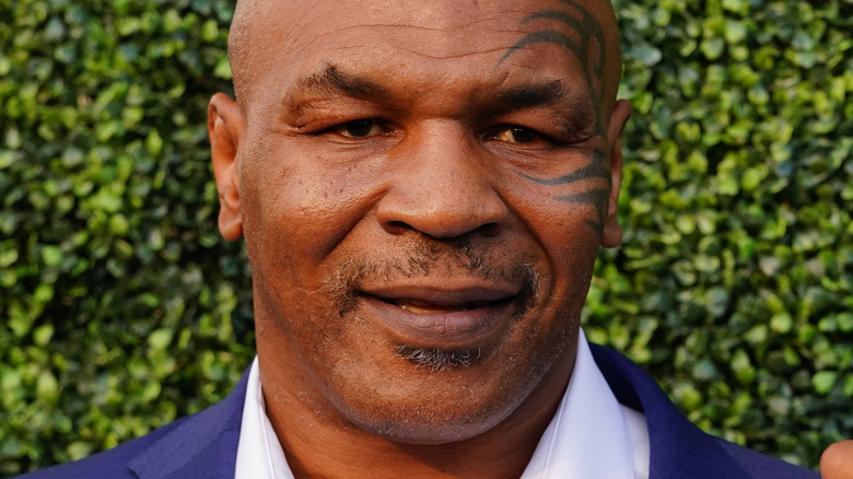 Mike Tyson smiling