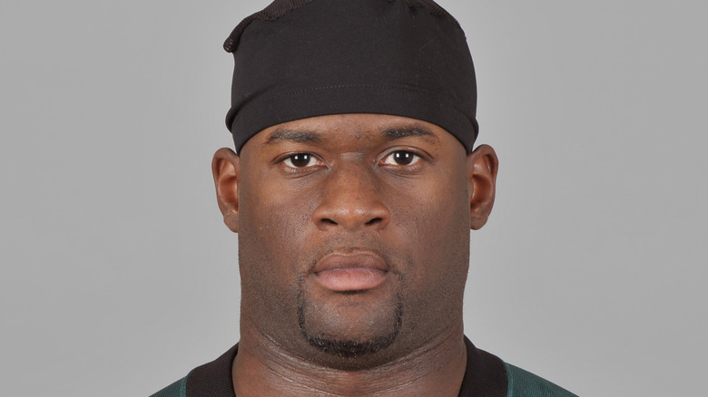 Vince Young staring straight ahead