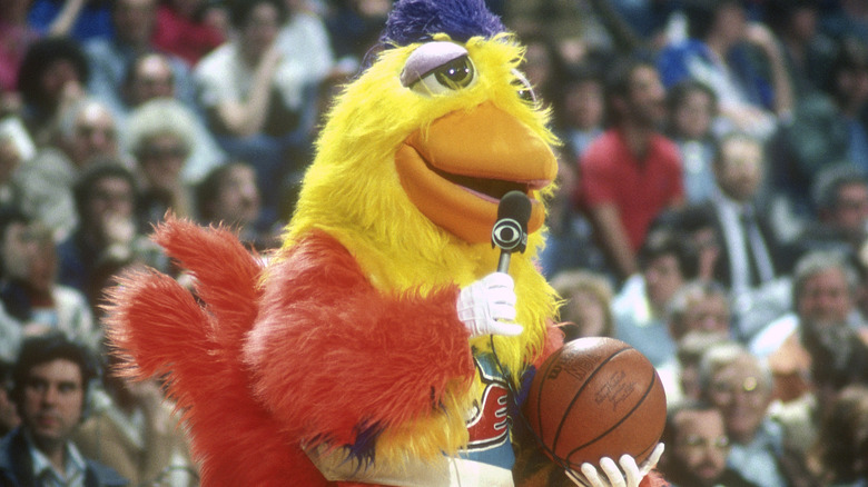 San Diego Chicken at NBA game