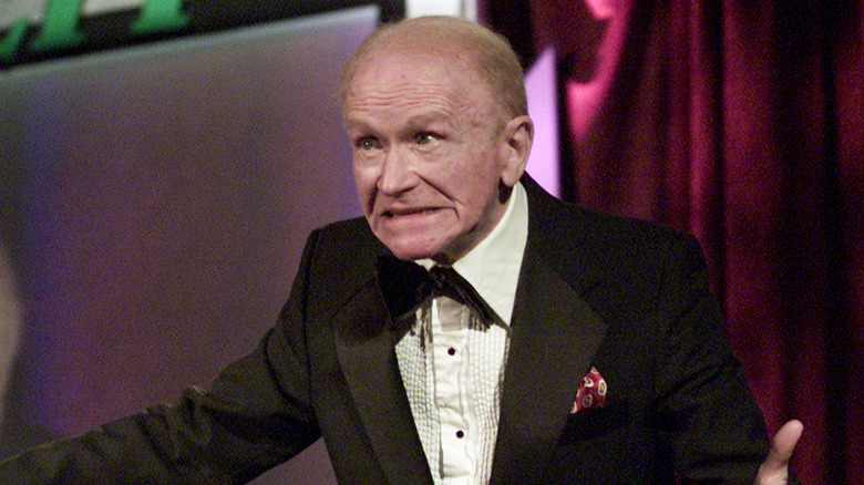 Red Buttons grimmacing