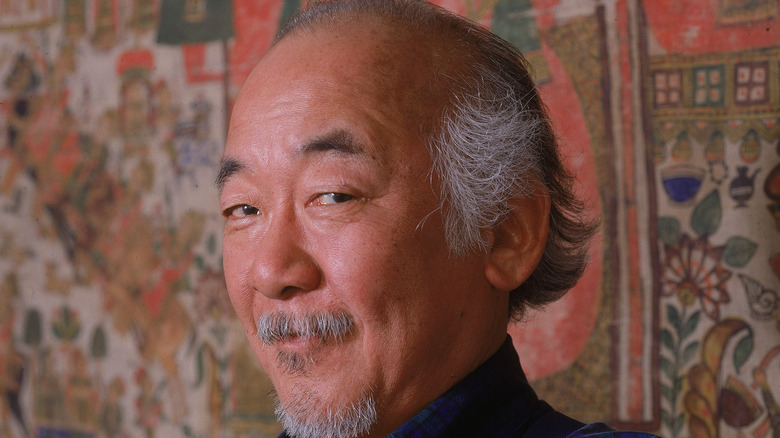 Pat Morita posing