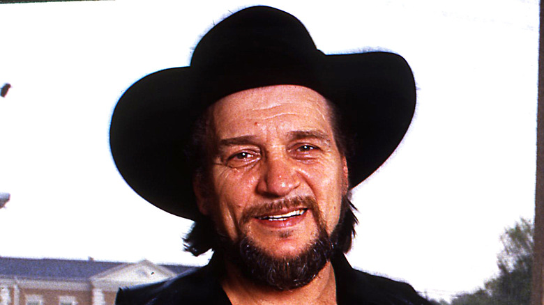 Waylon Jennings smiling