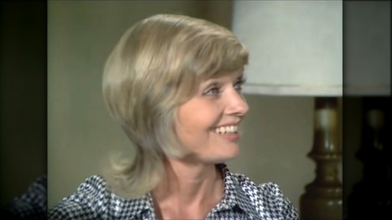 Florence Henderson wearing gingham shirt