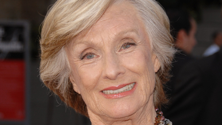 Cloris Leachman tilts head