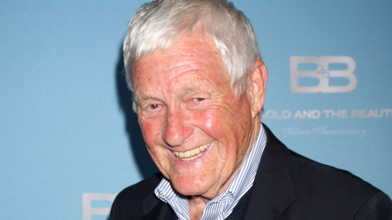 Orson Bean leaning