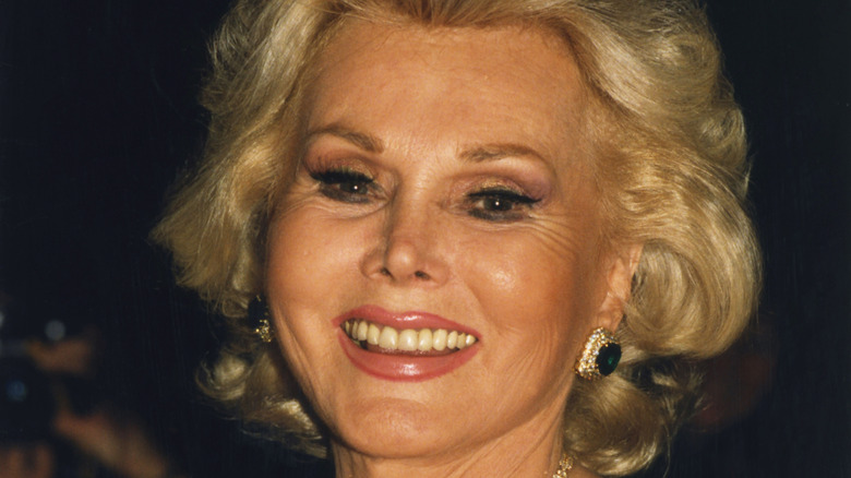 Zsa Zsa Gabor smiling