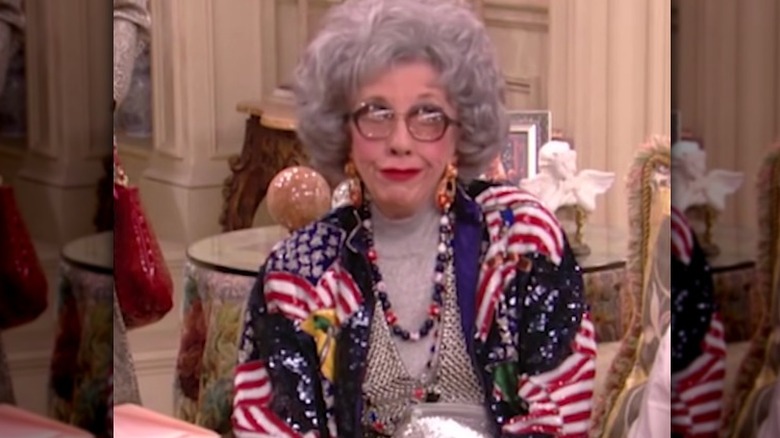 Grandma Yetta sitting on couch