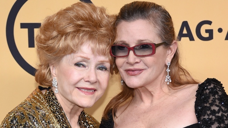 Debbie Reynolds and Carrie Fisher