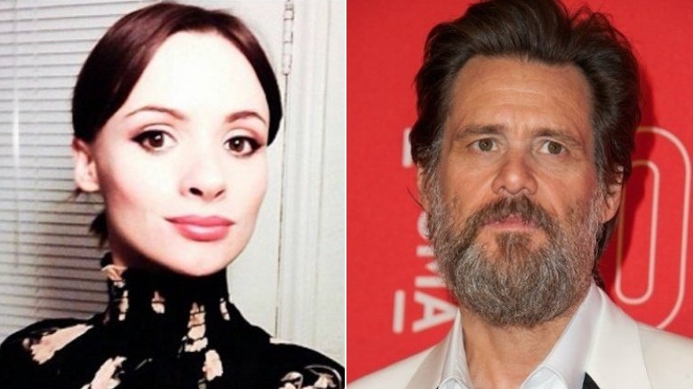 Cathriona White selfie, Jim Carrey looking away