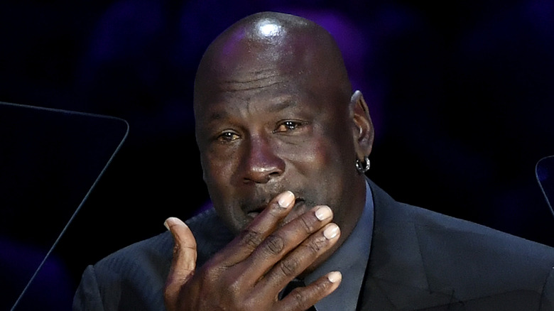 Michael Jordan crying