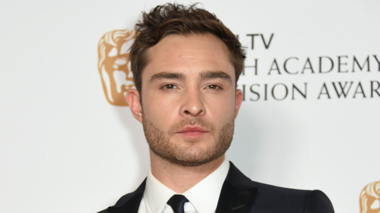 Ed Westwick posing