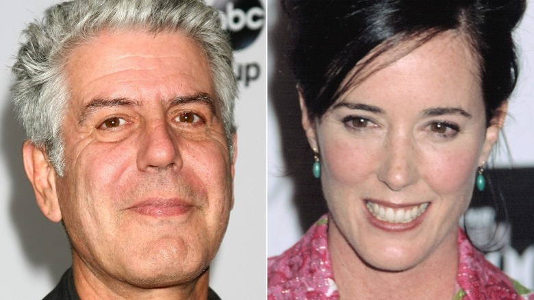 Anthony Bourdain, Kate Spade smiling