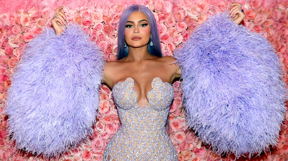 Kylie Jenner poses at the 2019 Met Gala