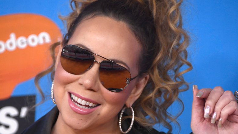 Mariah Carey with sunglasses on
