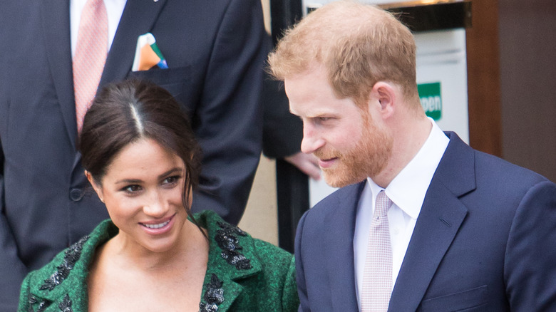 Meghan Markle, Prince Harry smiling