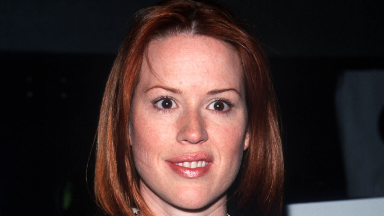 Molly Ringwald looking surprised