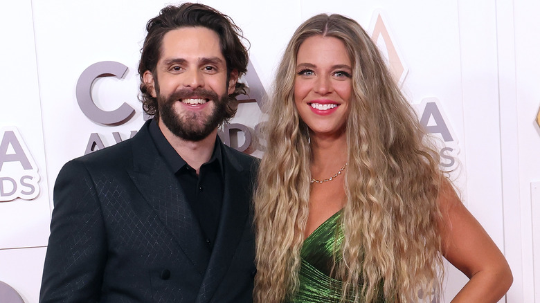 Thomas Rhett and Lauren Akins on the red carpet