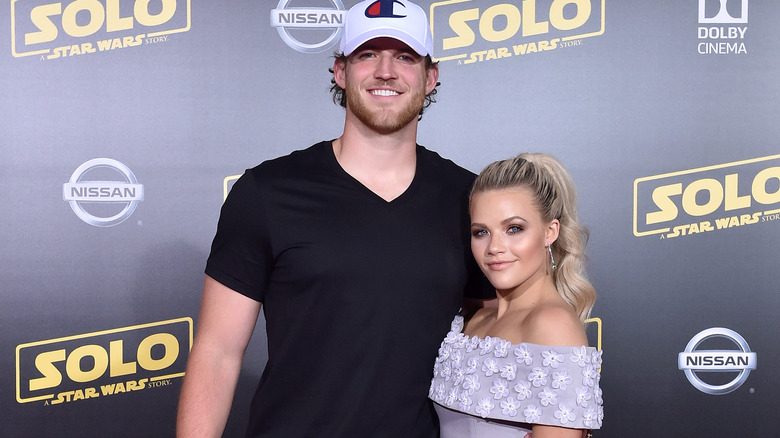 Witney Carson and Carson McAllister on the red carpet