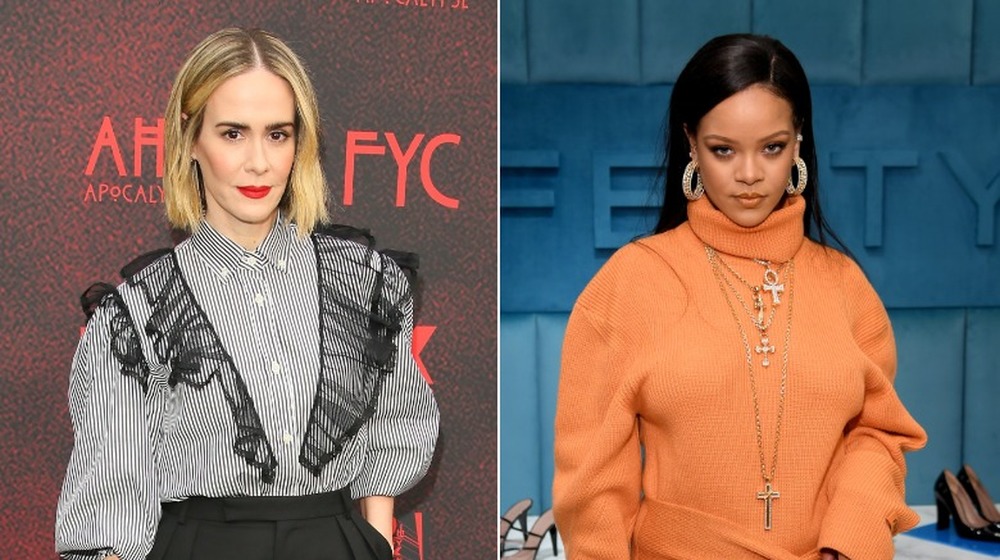 Sarah Paulson at AHS red carpet, Rihanna at FENTY event