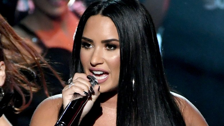 Demi Lovato performing 