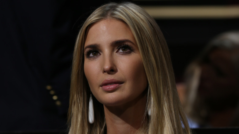 Ivanka Trump looking up