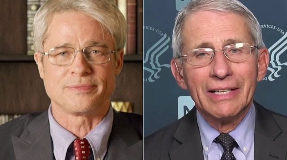 Brad Pitt and Dr. Anthony Fauci