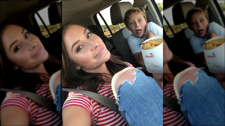 Bristol Palin with son Tripp