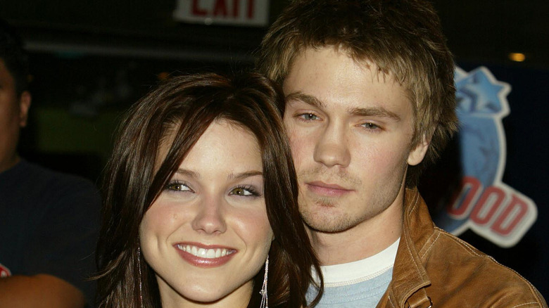 Sophia Bush and Chad Michael Murray cozy