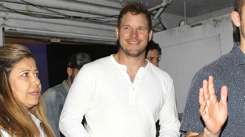 Chris Pratt at a Hillsong service