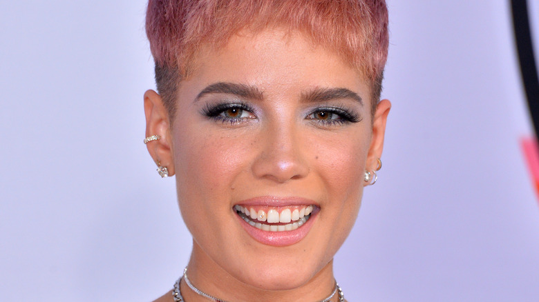 Halsey smiling